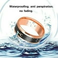 thumbnail image 3 of Maoww Temperature Ring Steel Emotion Mood Rings Couple Intelligent Sensitive Hand Jewelry, Size 10, Rose Gold, 3 of 6