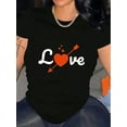 thumbnail image 1 of Camiseta de San Valentín, camiseta de moda, camiseta de algodón, cuello redondo, para uso diario, camiseta para todas las estaciones, para adultos, hombres, mujeres, adolescentes, jóvenes, 1 of 5