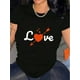 thumbnail image 1 of Valentine's Day Shirt Fashion Tee Top Cotton Shirt Crew Neck For Everyday Wear, All-Season Tee For Adult, Men, Women, Teen, Teenager, Adolescent, Youth, 1 of 5