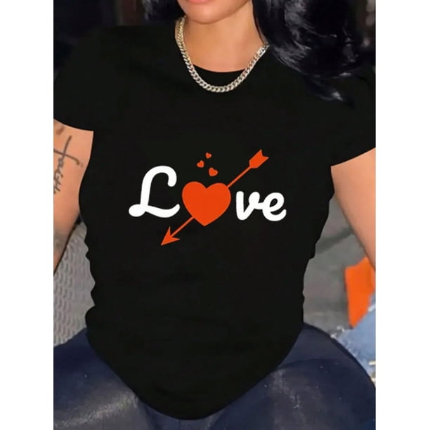 Valentine's Day Shirt Fashion Tee Top Cotton Shirt Crew Neck For Everyday Wear, All-Season Tee For Adult, Men, Women, Teen, Teenager, Adolescent, Youth
