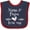 Navy and Red, variant on Inktastic Nana and Papa Love Me Heart Grandchild Boys or Girls Baby Bib