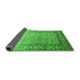 thumbnail image 2 of Ahgly Company Indoor Square Oriental Green Industrial Area Rugs, 5' Square, 2 of 4