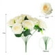 thumbnail image 2 of 2 Piezas de Flores Artificiales para Boda Ramo Decorativo Centro de Mesa de Flores de PláStico Decorativo (10 Rosas de Primavera), 2 of 5