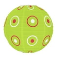 thumbnail image 2 of Dserfhy Red And Green Paper Lantern 12 Inches Christmas Hanging Round Lantern for Indoor Outdoor Holiday Ceiling Decor, 2 of 7
