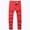 Red, variant on FAOWME Big Boys Denim Pants With Pocket High Waist Straight Fit Solid Color Stylish Stretch Jeans Trousers For Daily Wear Red 6-7 Years
