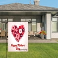 thumbnail image 3 of Amhnf Happy Mothers Day Floral Heart Garden Flag For Home Outdoor Garden Yard Decor 12x18 inch, 3 of 5