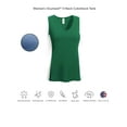 thumbnail image 3 of Expert Brand USA-Made Women's Oxymesh™ Athletic V Neck Sleeveless T-Shirt, Lime/White, 2XL, 3 of 3