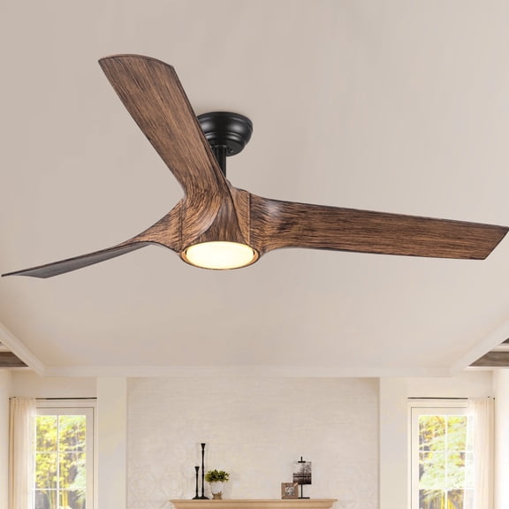 Wellspeed 56 in. 3 Blades Indoor Faux Wood Ceiling Fan with LED Light Kit and Remote Control