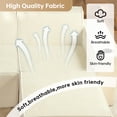 thumbnail image 6 of SOULART 67"Cloud Sofa,L shaped loveseat with Ottoman, Modern Modular sofa for livingroom,No Assembly Required,White（Right Side）, 6 of 7