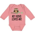 thumbnail image 3 of Inktastic My Nana Loves Me Owl Girls Long Sleeve Baby Bodysuit, 3 of 5