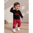 thumbnail image 4 of BemeyourBBs Toddler Baby Boy Valentines Day 2 Piece Outfits Newborn Love Boy Sweatshirt Tops and Pants Set Fall Winter Spring Clothes, 4 of 9