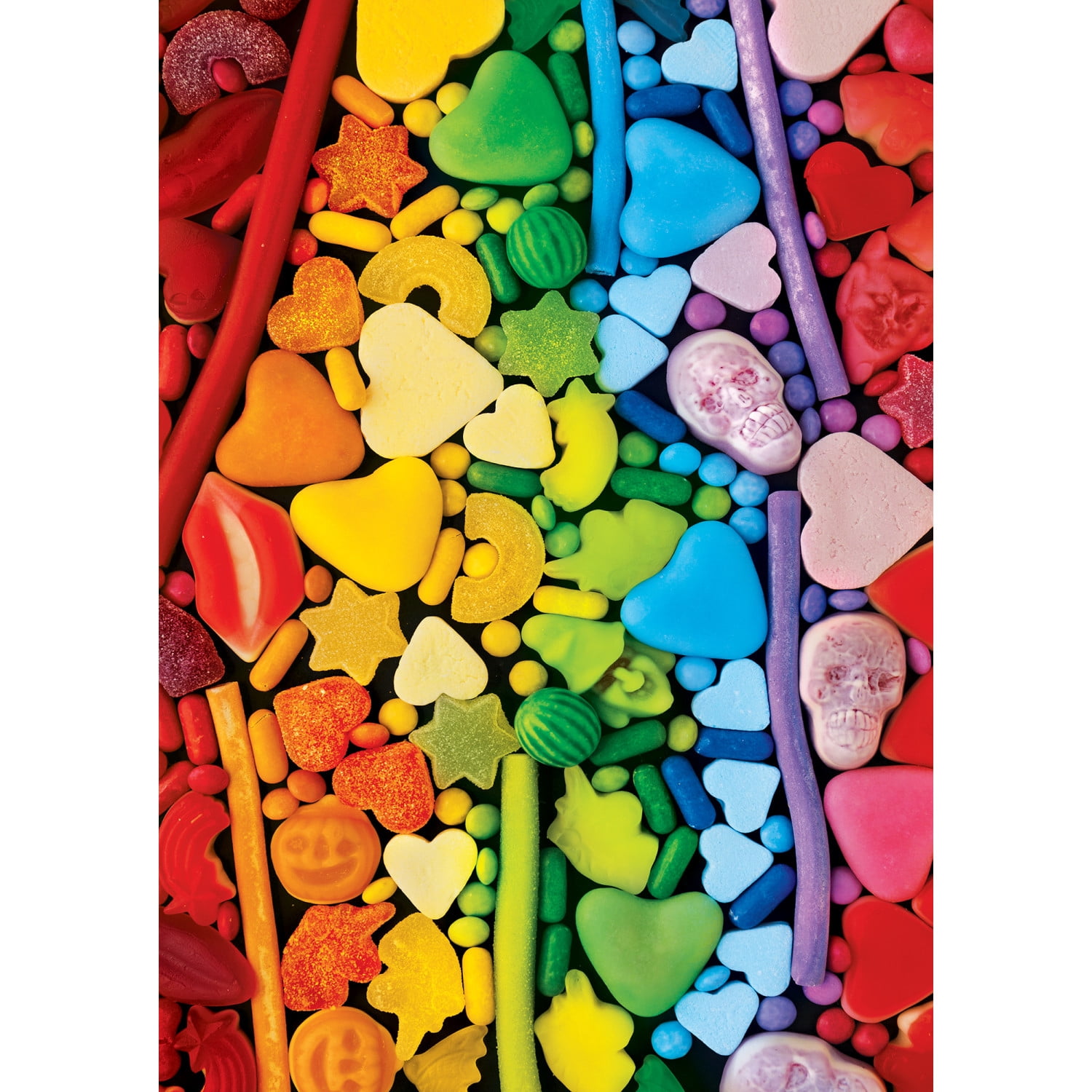 MasterPieces 1000 Piece Puzzle with Tin - Rainbow Candy - 11.3"x16.8"