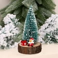 thumbnail image 5 of Mecorevxz Tabletop Mini Christmas Tree,9.84 Inch Simulated Snow Miniature Christmas Trees with Wooden Base for Christmas Decor Xmas Party Home Table Decorations, 5 of 9