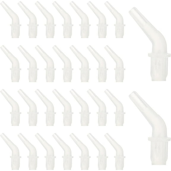 10PCS Single Placer Angled Tip Diamond Pen Painting Drill Pen Tips White Plastic Replacement Pen Heads Tools