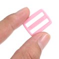 thumbnail image 4 of 1 Inch Tri-Glide Slide Buckles Webbing Strap Fastener, Pink, 100 Pack, 4 of 5