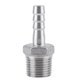 thumbnail image 1 of Raccord cannelé pour tuyau de carburant BSP, raccord en acier inoxydable (1/2" x 10 mm), 1 of 4