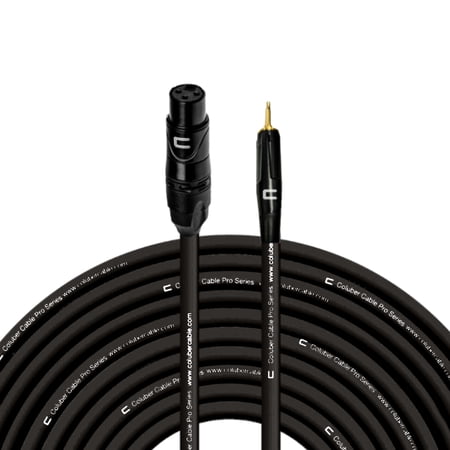 Coluber Cable Unbalanced XLR Female Cable to 3.5 TS Male - 3-Pin Connector