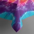 thumbnail image 3 of Rainbow Tie Dye Radial Pattern Rectangle Tablecloth 60"x84",Waterproof Polyester Rectangle Table Cloth, Wipeable Spillproof Polyester Tablecloth for Dining, Camping, Indoor and Outdoor, 3 of 5