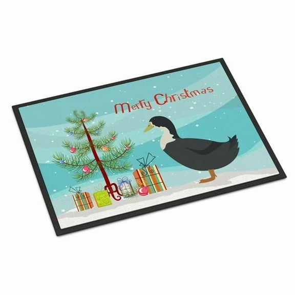 Blue Swedish Duck Christmas Door Mat