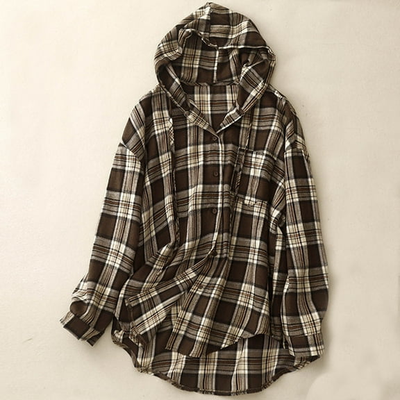 Ashirexll Winter Coats for Women, Hoodies for Women, Fall Womens Hooded Drawstring Shirt Long Sleeve Casual Outwear