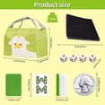 thumbnail image 2 of LEEYNEER Traditional Mini Chinese Mahjong Game Set 144 Tiles - Portable Handbag  Green, 2 of 5