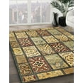 thumbnail image 2 of Ahgly Company Indoor Square Abstract Chrome Gold Yellow Abstract Area Rugs, 7' Square, 2 of 6