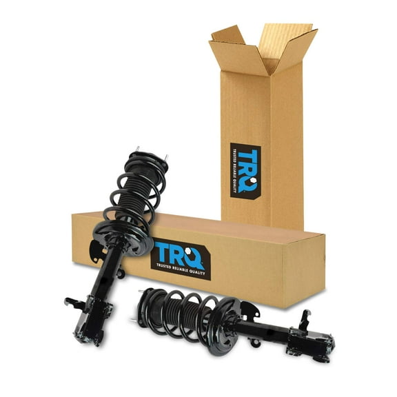 TRQ Front Strut & Coil Spring Assembly Set Driver & Passenger Sides Fits Select 07-13 Acura MDX 10-13 ZDX