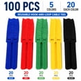 thumbnail image 6 of 100 Pack Adjustable 7.9 Inch Fastening Cable Ties, Cord Organizers for Electronics, Home and Office, TIKA, 6 of 7
