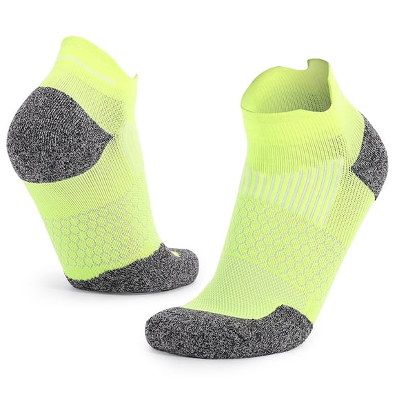 Xfvqtps Mens Ankle Running Socks Cushioned Absorb Sweat Color Blocked Socks for Outdoor Cycling Running Sports Socks