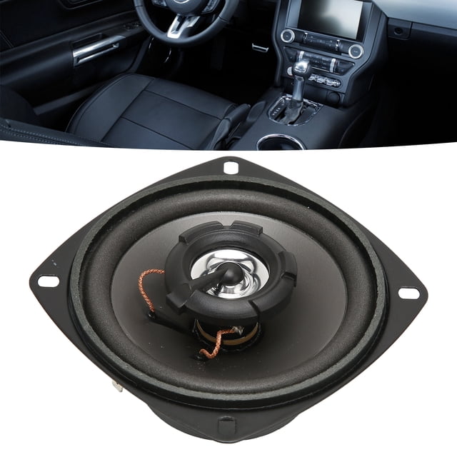 Car Door Speaker, 4 Inches Large Volume Midrange Reduce Distortion Coaxial Speaker External Magnetic for Vehicle