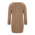 thumbnail image 5 of ShomPort Womens Fleece Comfy Soft Pullover Tops Long Dress Fuzzy Oversized Sweatshirts with Pockets Loungewear (Coffee 11), 5 of 5