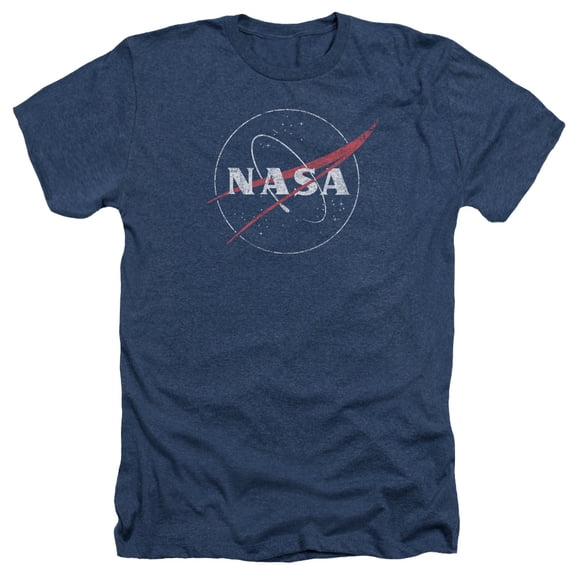 Nasa - Distressed Logo - Heather Short Sleeve Shirt - XXX-Large