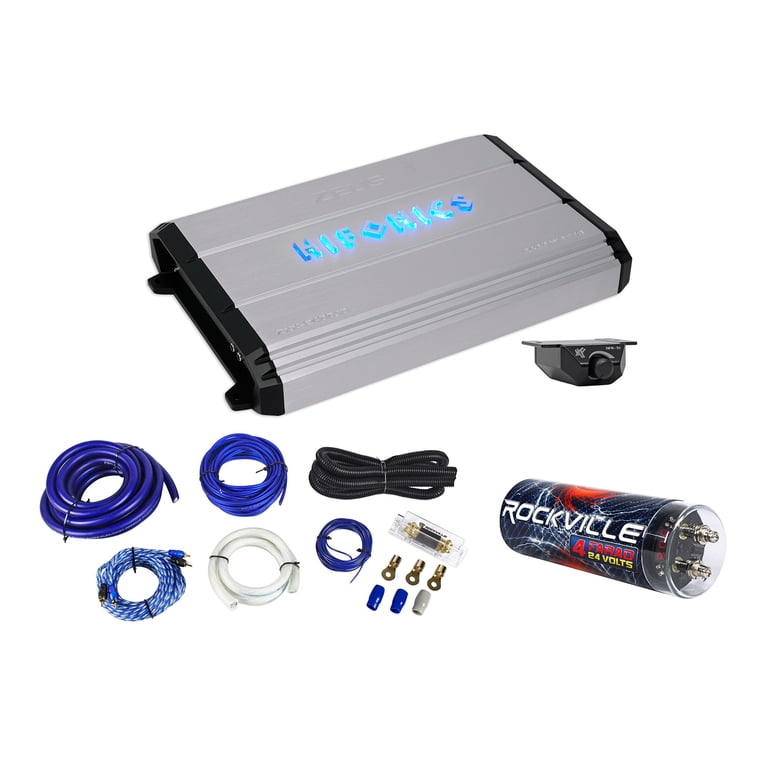 Hifonics Zeus ZXX-2400.1D 2400w Mono Car Amplifier+Amp Kit+