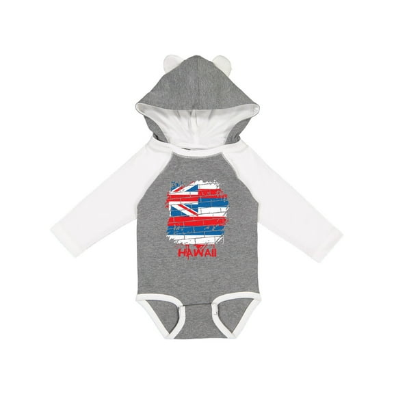 Inktastic Graffiti Hawaii State Flag Boys or Girls Long Sleeve Baby Bodysuit