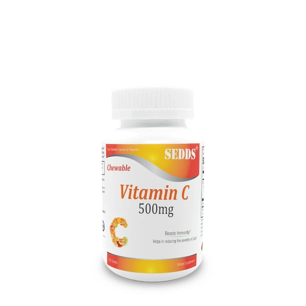 SEDDS® Vitamin C Chewable Tablets 500mg Immune Booster Antioxidant Support Helps Iron