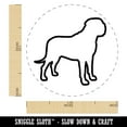 thumbnail image 2 of English Mastiff Dog Outline Self-Inking Rubber Stamp Ink Stamper - Fuchsia Ink - Medium 1 Inch, 2 of 7