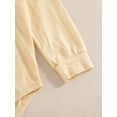 thumbnail image 6 of Newborn Baby Boys Clothes 3 Months Boys Pant Set Newborn Boys Long Sleeve Hooded Romper Top Plaid Overall Pants 2PCS Outfits Set Khaki, 6 of 10