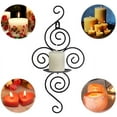 thumbnail image 6 of Wall Sconces Candle Holder Set of 2, Black Iron Candle Sconces Holders, Hanging Wall Candle Sconce for Living Room Bedroom Home Wall Decoration, 6 of 7