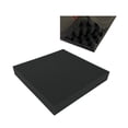 thumbnail image 5 of Bookishbunny 10 pk Acoustic Foam Egg Crate Panel Wall Tile Audio Home Studio Deadening Soundproofing 12x12x1.5, 5 of 8
