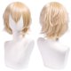 thumbnail image 1 of Zhuge Peluca de pelo corto unisex de anime, peluca de anime para cosplay, pelucas sintéticas resistentes al calor para fiesta de disfraces con flequillo, beige, 1 of 2