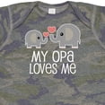 thumbnail image 4 of Inktastic My Opa Loves Me Elephant Boys or Girls Baby Bodysuit, 4 of 5