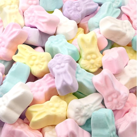 Marshmallow Bunnies Easter Candy | 10-Ounce Bag | Pastel Colored Easter Bunny Candy | Assorted Fruit Flavored Marshmallows