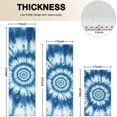 thumbnail image 4 of Blue Tie Dye Mandala Pattern Kitchen Rugs Sets Of 3,Kitchen Runner Rugs Non Skid Washable,Decorative Kitchen Floor Mats for Kitchen,Sink,Laundry,17"x30"+ 17"x47" + 17"x59", 4 of 6