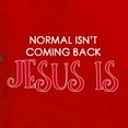 thumbnail image 2 of Normal Isnâ€™t Coming Back Jesus Is Inspirational/Christian Mens Long Sleeve Shirt, Red, Small, 2 of 5