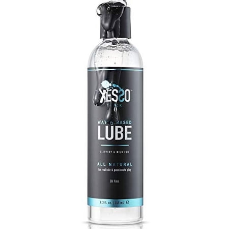 XESSO Water-based Lube 8.3 fl oz. All natural & Hypoallergenic without Glycerin & Parabens, Slippery Massage gel for Women, Men and Couples