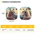 thumbnail image 3 of Jeiento Driving Horse Front Window Sun Shade for Car Foldable Removable Automotive Accessories Auto Interior Protector Reflect UV Sun and Heat and Protect Your Car, 3 of 6