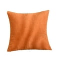thumbnail image 2 of Midewhik Valentines Day Decorations Orange Corduroy Soft Soild Fall Throw Pillow Covers Autumn Square Cozy Soft Solid Decorative Cushion Cases Home Decor For Couch Sofa Bedroom Car 45*45Cm, 2 of 6