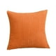 thumbnail image 1 of Fundas de cojín de terciopelo naranja suave y sólido para otoño, cuadradas, acogedoras, suaves y sólidas, decorativas, para el hogar, para el sofá, el dormitorio, el coche, 45 x 45 cm, 1 of 7