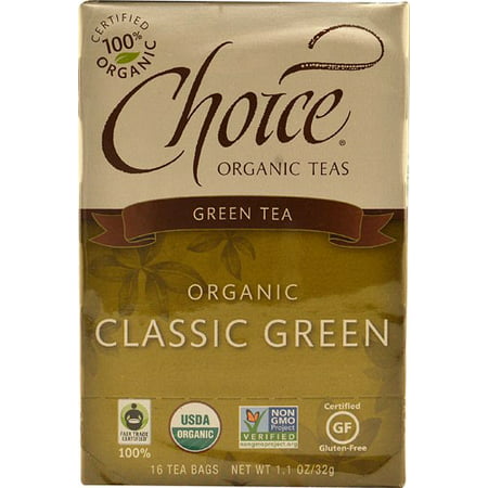 Choice Organic Teas, thé vert classique Blend, 16 Ct