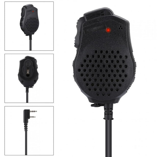 Micrófono Walkie Talkie ANGGREK Altavoz de Mano Alta Sensibilidad para Baofeng UV-82
